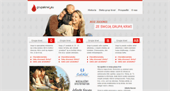 Desktop Screenshot of grupakrwi.eu